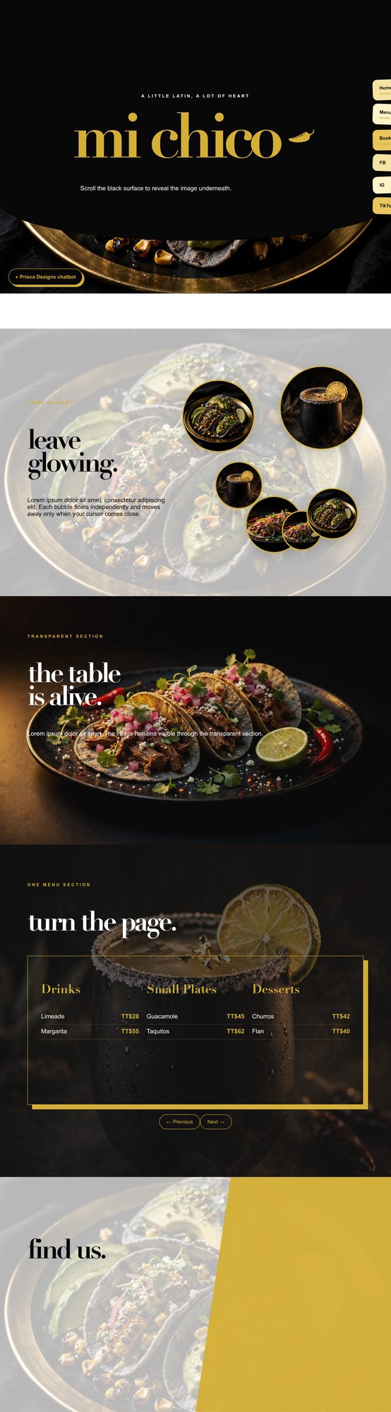 Mi Chico website preview